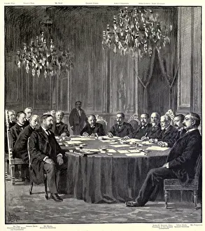 Paris Prints: Peace commissioners after finalizing the Treaty of Paris