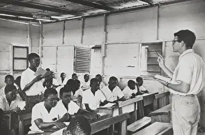 Peace Corps Prints: Peace Corpsman teaches English in Ghana