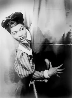 Pearl Prints: Pearl Bailey (1918-1990), taking a call after singing A Woman's Prerogative in St