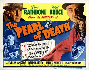 Dennis Prints: THE PEARL OF DEATH, (top) Basil Rathbone