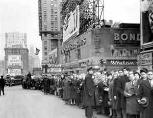 Times Square Prints: Pearl Harbor anniversary in Times Square