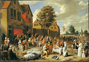 Banquet Prints: Peasant Wedding, by Gilles Van Tilborgh