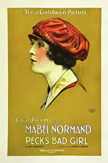 1910s Poster Art Prints: PECK'S BAD GIRL, Mabel Normand on poster art, 1918