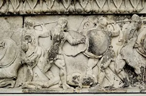 Archaic Prints: Pediment and frieze from the treasury of the Siphnians