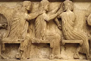 Archaic Prints: Pediment and frieze from the treasury of the Siphnians