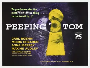 Jb20dec10 Prints: PEEPING TOM, British poster, 1960