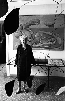 At Home Prints: Peggy Guggenheim in the center hall of her palazzo, 1978