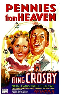 Bing Prints: PENNIES FROM HEAVEN, from left: Madge Evans, Bing Crosby, 1936