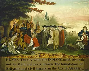 Founder Prints: Penn's Treaty with the Indians