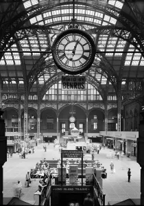 Train Station Prints: Pennsylvania Station, interior, New York City, circa 1962