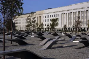 9 11 Prints: The Pentagon Memorial honoring the 184 people killed at the Pentagon and on American Airlines Flight 77 during the Sept