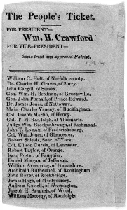Jwloc092311 Prints: The People's Ticket. Party ticket, election of 1824