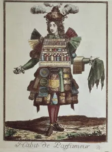 Activities Prints: Perfume maker (18th c.). Etching. AISA/Everett Collection**US SALES ONLY**