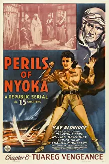Images Dated 2nd September 2009: PERILS OF NYOKA, bottom right: Kay Aldridge in Chapter 8: Tuareg Vengeance, 1942