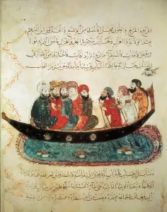 Persians Prints: Persian ship on the Euphrates River
