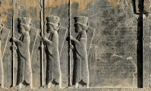 6th C Prints: Persian soldiers. 6th c. - 5th c