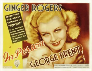 1935 Movies Prints: IN PERSON, Ginger Rogers, 1935