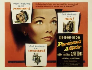 Tierney Prints: PERSONAL AFFAIR, Gene Tierney, 1953