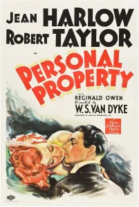 Images Dated 28th September 2005: PERSONAL PROPERTY, US poster art, Jean Harlow, Robert Taylor, 1937