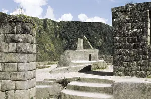 Peru Prints: PERU. CUZCO. Machu Pichu. Incaic remains (15th c)