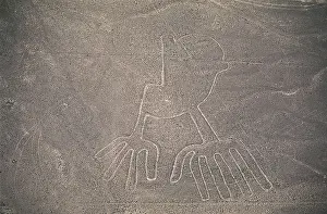 Pre Columbian Prints: PERU. ICA. Palpa-Nazca Lines. Ceremonial and ritual geoglyphs (200-700 AD)
