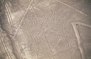 Pre Columbian Prints: PERU. ICA. Palpa-Nazca Lines. Ceremonial and ritual geoglyphs (200-700 AD)