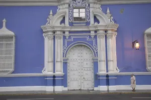 Trujillo Prints: PERU. Trujillo. Arms Square. Buildings in colonial style