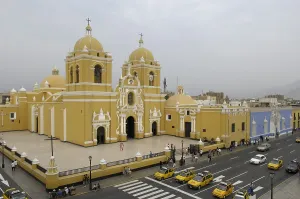 Taxi Prints: PERU. Trujillo. Cathedral in Arms Square. AISA/Everett Collection**US SALES ONLY**