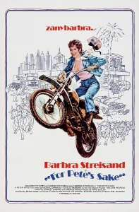 Motorcycle Prints: FOR PETE'S SAKE, US poster art, Barbra Streisand, 1974