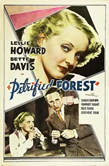 1936 Movies Prints: THE PETRIFIED FOREST, top: Bette Davis, bottom from left: Bette Davis, Leslie Howard, 1936