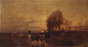Work Prints: Pets conducted to water at sunset