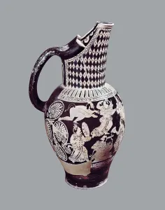 4th C Prints: Phallic vase. 4th c. BC. Etruscan art