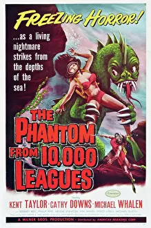 Creature Prints: THE PHANTOM FROM 10, 000 LEAGUES, US poster art, 1956