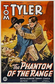Tyler Prints: PHANTOM OF THE RANGE, center: Tom Tyler, 1936