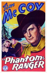 Images Dated 29th April 2015: PHANTOM RANGER, poster art, Tim McCoy (center and right), 1938