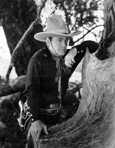 On Location Prints: THE PHANTOM RIDER, Buck Jones, on location, 1936