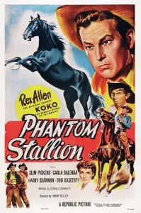 Images Dated 9th June 2014: PHANTOM STALLION, poster art, from top: Koko the horse