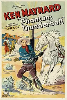 B Western Prints: PHANTOM THUNDERBOLT, Ken Maynard with Tarzan the Wonder Horse, 1933