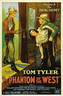 2009 Prints: THE PHANTOM OF THE WEST, left: Tom Tyler in Chapter 9: The Fatal Secret, 1931