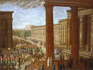 Primitive Prints: Pharaoh's Army Marching, by Erastus Salisbury Field