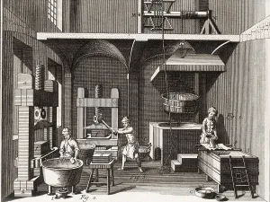Jean Le Rond D 1717 1783 Prints: Pharmaceutical laboratory. Picture of the 'Enciclopdie' (1751)