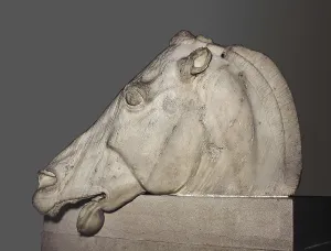 Phidias 490 431 Bc Prints: PHIDIAS (490 -431 BC). Head of a horse of Selene