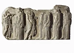 Ellas Prints: PHIDIAS (490 -431 BC). Organisers and ergastines (peplos-bearers): East frieze of the Parthenon