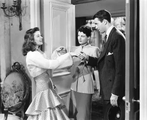 Greeting Prints: THE PHILADELPHIA STORY, from left, Katharine Hepburn, Ruth Hussey, James Stewart, 1940