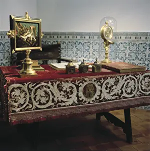 PHILIP II of Spain (1527-1598). King of Spain (1556-1598) and Portugal (1580-1598). Desk of Philip II