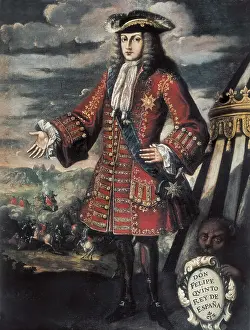 Regal Prints: PHILIP V of Spain (1683-1746). Portrait of P