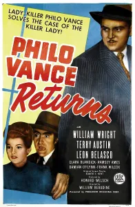 Vivian Prints: PHILO VANCE RETURNS, US poster