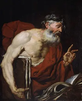 Philosopher Prints: The philosopher (Il filosofo), by Giovanni Battista Langetti