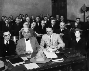 Judd Prints: Phoenix Trunk Murderess in courtroom during her trial. Phoenix, AZ, Jan. 12, 1932