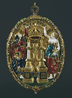 16th C Prints: Photo frame. 16th c. Renaissance art
